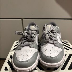 Kids Gray and White Sneakers